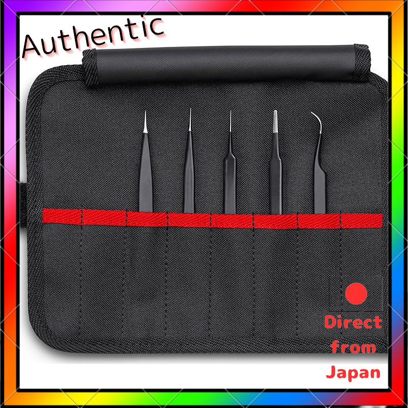 KNIPEX 5-Piece General Purpose Tweezers Set (Set Item) 9200-01ESD