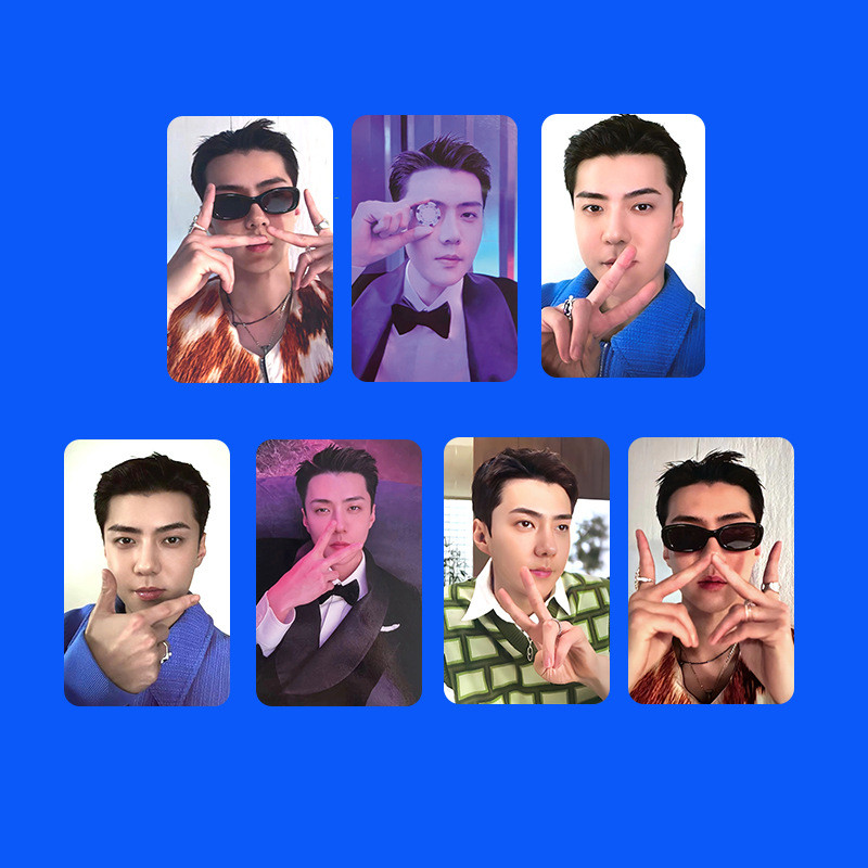 EXO Return Regular Seven Single Card EXIST Bonus Card SMINI Wu Sehun Photo Card Side Baekhyun BAEKHY