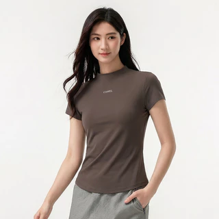 CAMEL SPORTS เสื้อยืดผู้หญิง ป้องกันแสงแดด แห้งไว ระบายอากาศดี สำหรับโยคะและการออกกำลังกาย