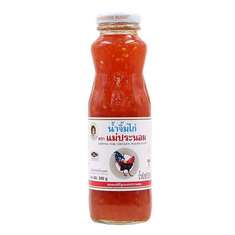 แม่ประนอมน้ำจิ้มไก่ 390กรัม Mae Pranom Dipping for Chicken Sauce 390g. [หมายเลขบาร์โค้ด 8850487037158]
