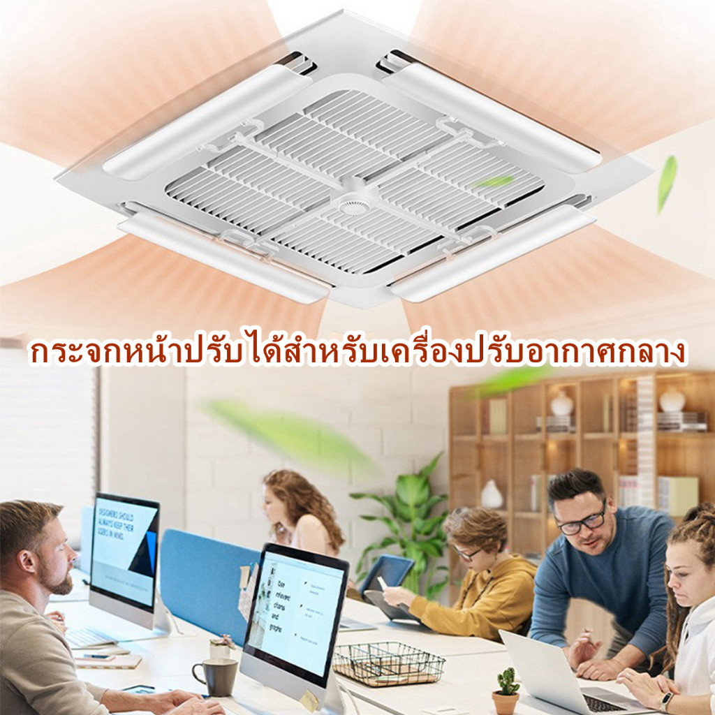 【ในสต็อก】 แผ่นบังลมแอร์ ที่กั้นแอร์ ฝาครอบเครื่องปรับอากาศ แผ่นบังแอร์ ไม่ต้องเจาะติดตั้งง่า