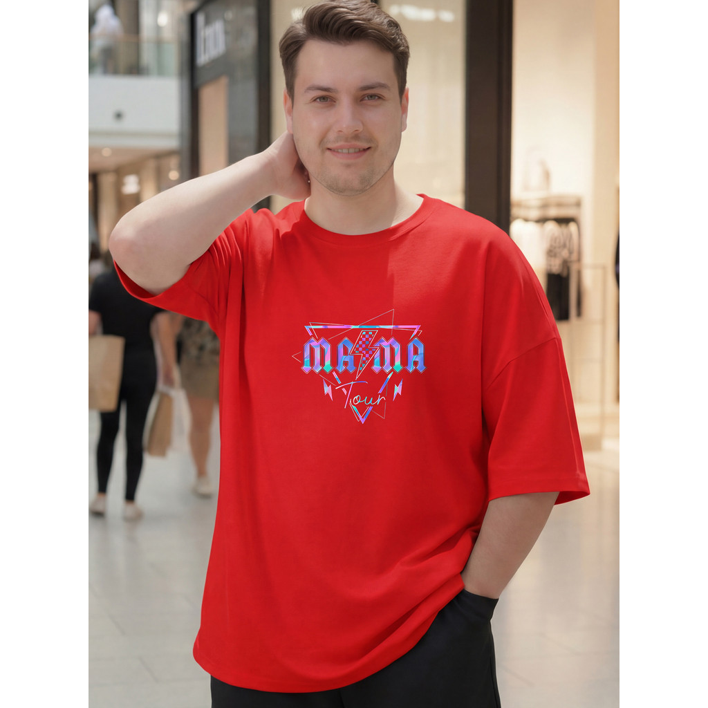 2X300 [AIYOU] Lelaki Baju T เสื้อผู้ชาย Tshirt XL-5XL Tops สไตล์เกาหลี Crop Top เสื้อยืดขนาดบวกรอบคอ