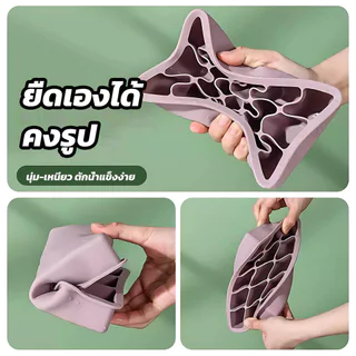 แม่พิมพ์น้ำแข็งซิลิโคนขนาดใหญ่ ก้อนน้ําแข็ง แม่พิมพ์ถาดน้ําแข็ง ถาดน้ำแข็ง แม่พิมพ์ถาดสี่เหลี่ยม แบบใช้ซ้ําได้