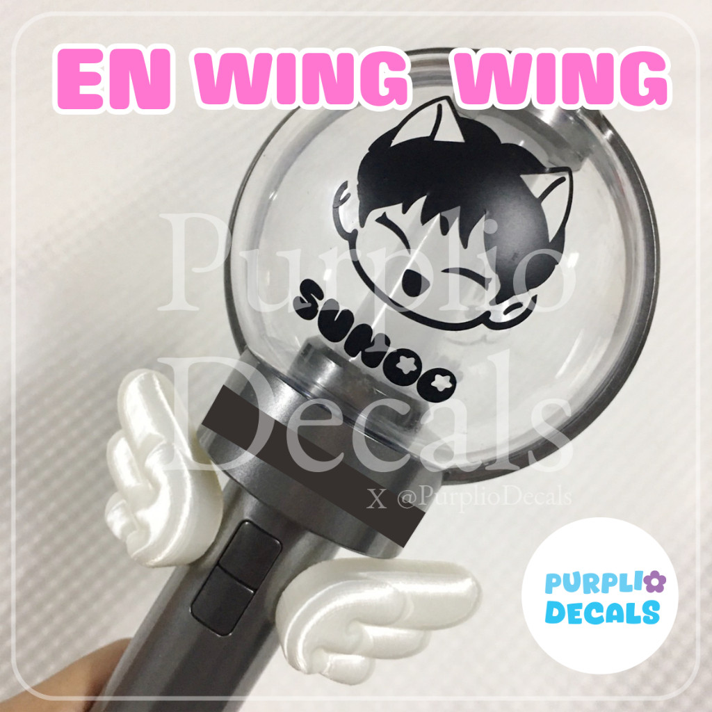 purpliodecals - kpop EN- Light stick : Wing Wings 3D print