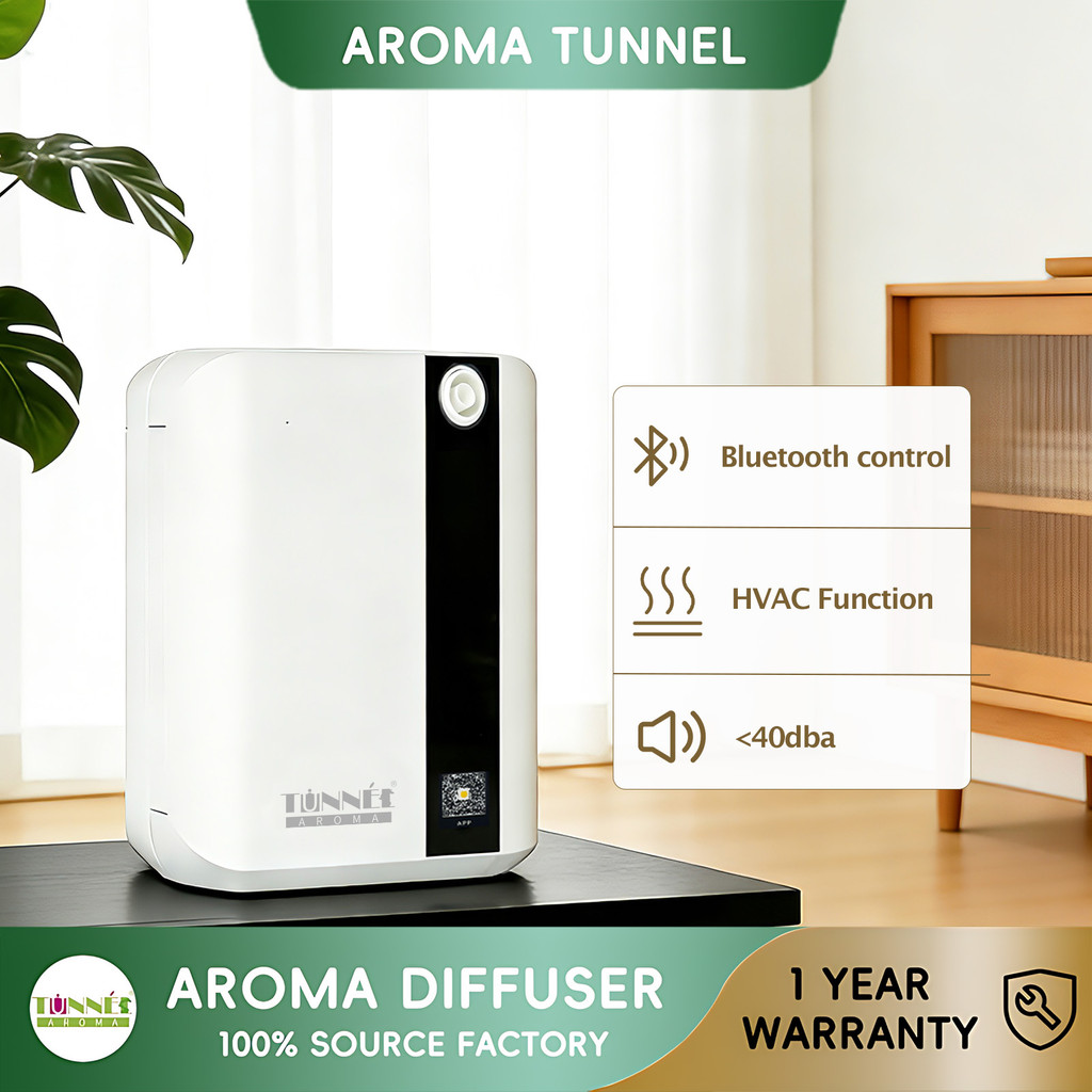 AROMA TUNNEL 500ML 4000Sqft สมาร์ทน้ํามันหอมระเหย Diffuser Air Humidifier Home Hotel บลูทูธเครื่องอโรมา