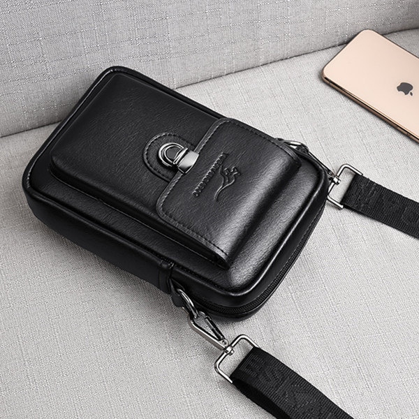 กระเป๋าผ้่ labella กระเป๋า ลําลองหนังแท้มินิฤดูร้อนกระเป๋าผู้ชายขนาดเล็ก