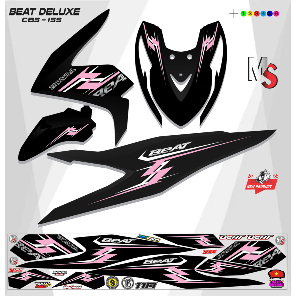 VINYL STRIPING VARIATION BEAT DELUXE STICKER VARIATION MS003