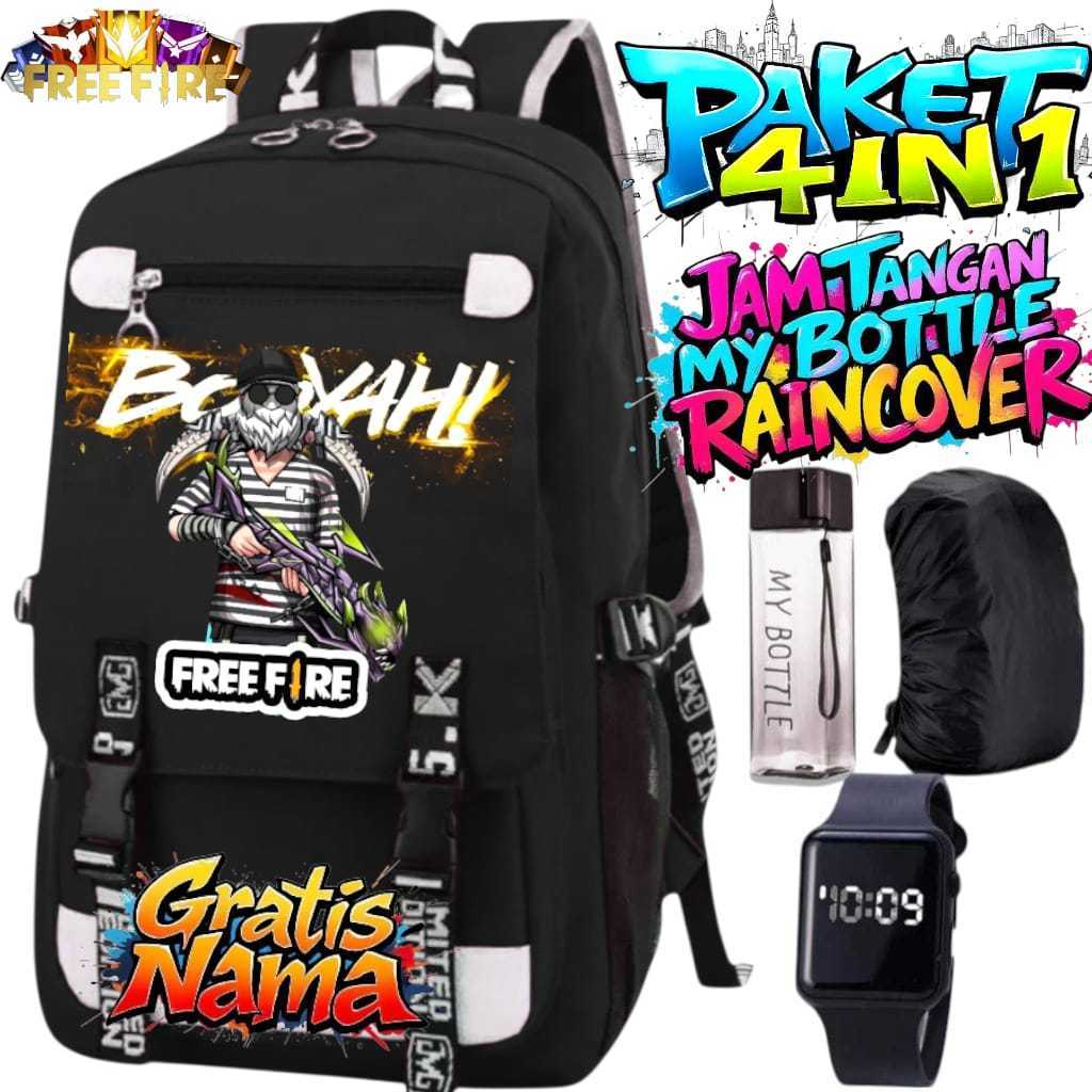 HIJAZ BAG - SCHOOL BAG FOR ELEMENTARY SCHOOL BOYS AND GIRLS WITH FIRE CHARACTERS ฟรีชื่อ, ใหม่ล่าสุด