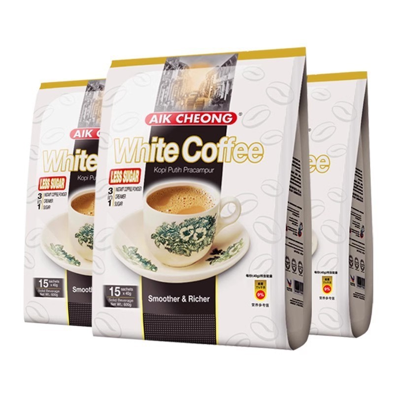 กาแฟสามอิน1 Yichang Lao Jie ลดน้ำตาล นำเข้าจากมาเลเซีย 600g