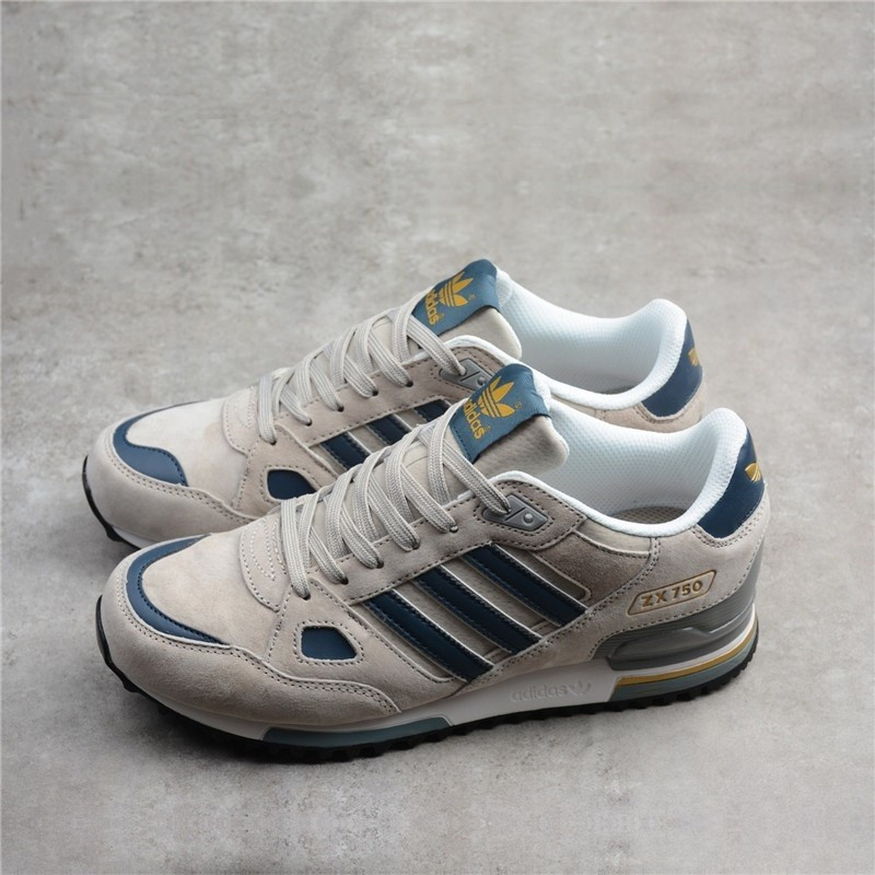 ADIDAS อาดิดาส zx750 รองเท้ากีฬาสีเหลือง/สีดําดั้งเดิมเหมาะสําหรับผู้ชาย 350651830209179