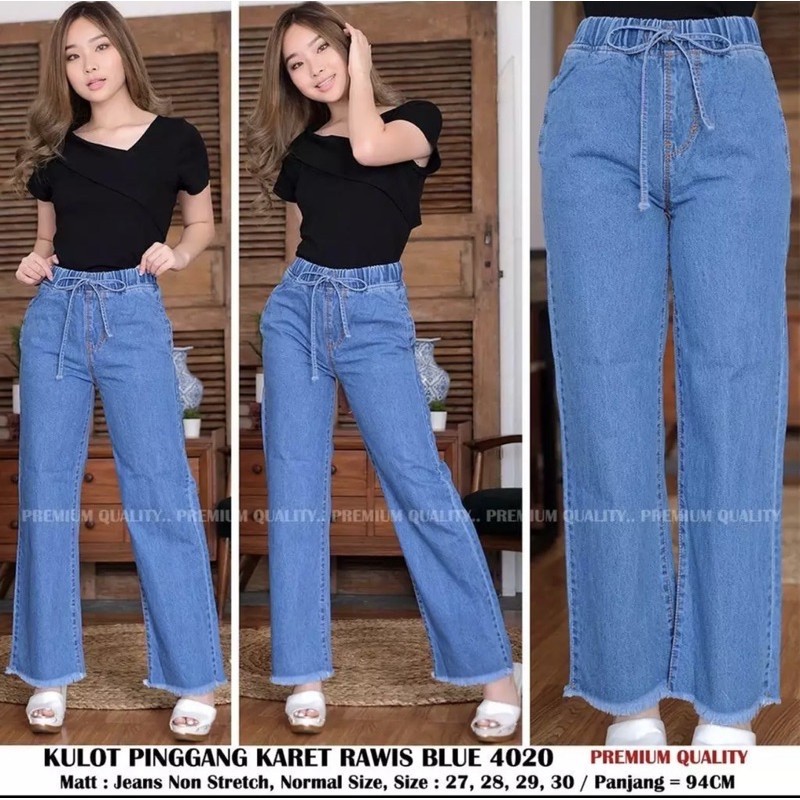 PK3 High WAIST KULOT JEANS ผู้หญิง PREMIUM / ล่าสุด