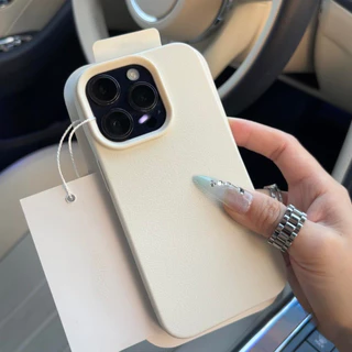 เคสไอโฟน 16 สำหรับ iPhone 15 13 12 11 Pro Max X XR XS Max 8 16 7 15 Plus 15 16 Pro ปกหนังลายพื้นผิวขั้นสูงสีทึบเรียบง่าย