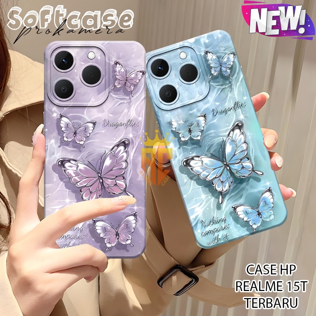 Realme 15T Case - Realme 15T Pro - Realme 15 pro - Realme 15 - Realme 14 - Realme 14t Pro Butterfly 