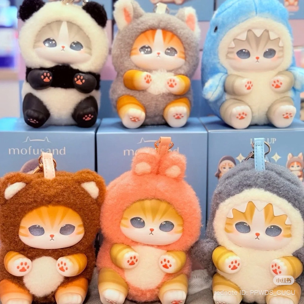 ( ✨ PRE-ORDER) Mofusand Shark Cat keychain《Yok Block》