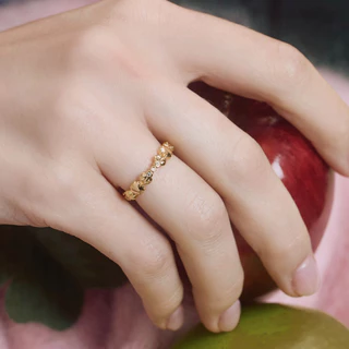 YVIS Beetle Brass Ring - Lucky Charm Collection