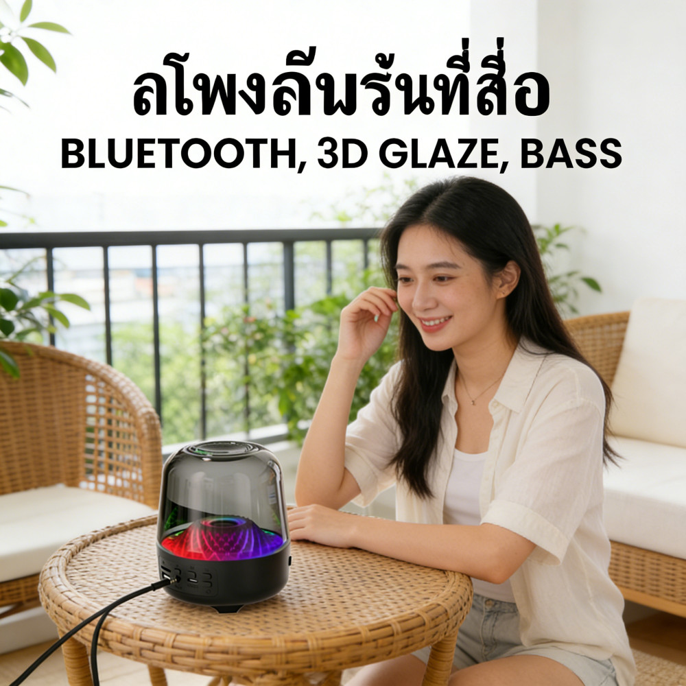 เบสหนัก TWS สเตอริโอ ลำโพงไร้สาย 3D ลำโพงซับวูฟเ ลำโพงบลูทูธ รุ่น 4 รุ่น ลำโพงบลูทูธ