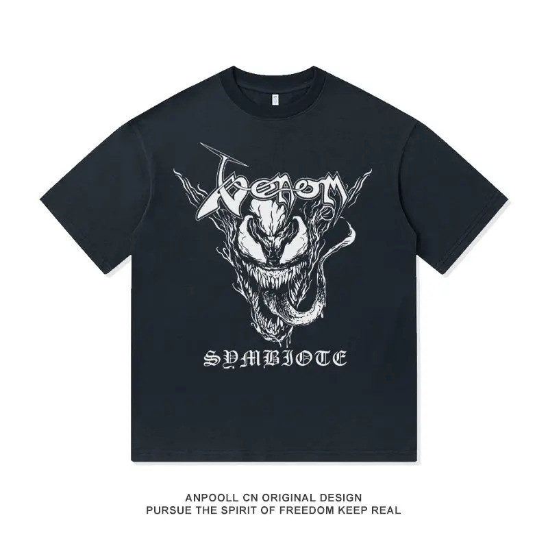 เสื้อยืดแขนสั้นผ้าฝ้าย Venom 3 Final Dance Marvel Universe Tom Hardy ปี 2026 สำหรับผู้ชายและผู้หญิง