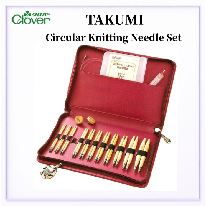 Clover Takumi Circular Knitting Needle Set Combo Red 【Direct from Japan】