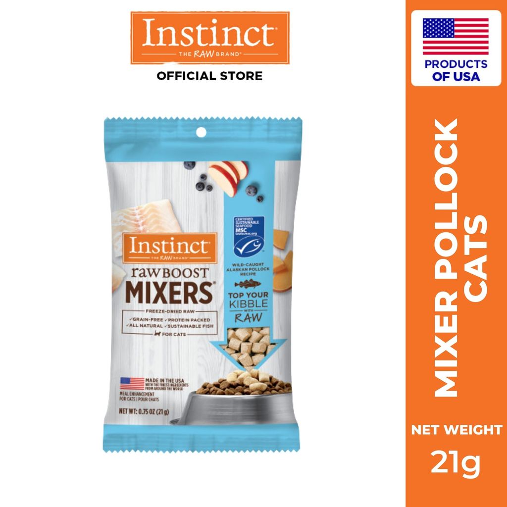 Instinct Raw Boost Mixers Pollock Freeze-Dried Cat Food 21g