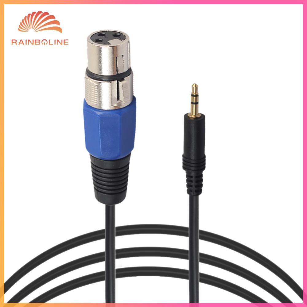 9.84ft/3m 3pin XLR Female to 3.5mm Male Cable Audio Adapter Cable
