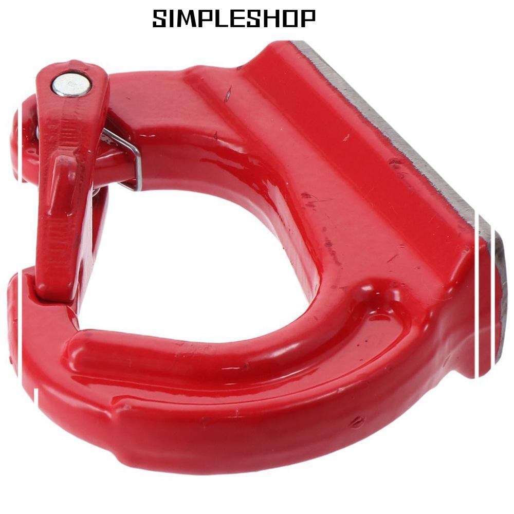 SIMPLESHOP ตะขอยกสําหรับงานหนัก สีแดง 4400lbs ความจุ G80 ตะขอยึดเชื่อม, เหล็กอัลลอยด์ 2T พร้อมตะขอเช