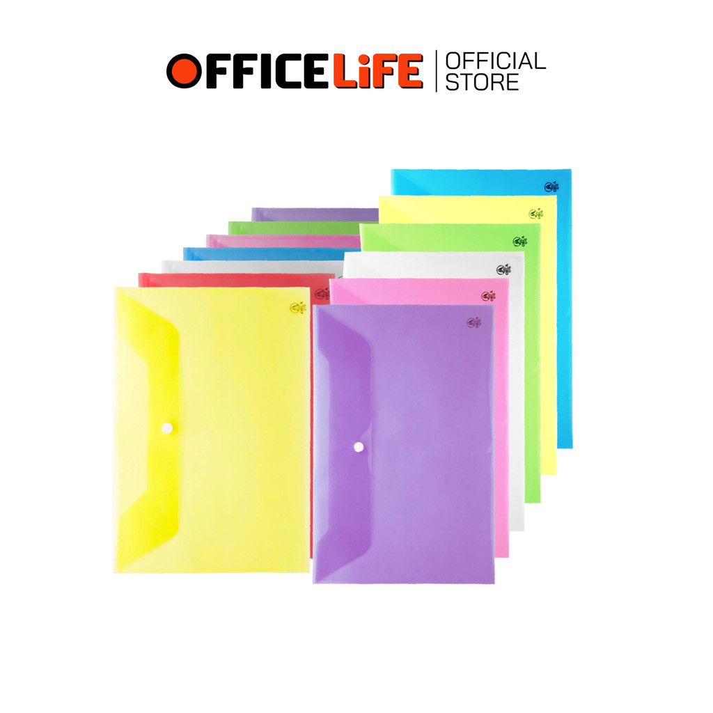 ORCA (ออร์ก้า) แฟ้ม แฟ้มใส่เอกสาร แฟ้มกระดุม ขนาด A4 / F4 รุ่น A-120 / F-120 ( 1 แผ่น )