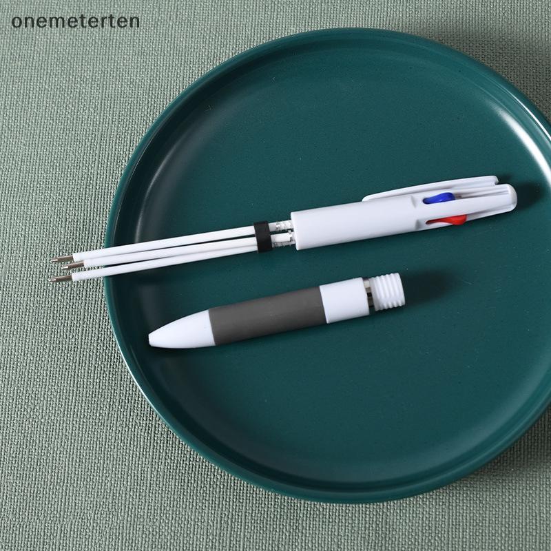 Rten 3 สีใน 1 กดปากกาลูกลื่นคลาสสิกปากกาลูกลื่นปากกาเขียนสํานักงานโรงเรียนเขียนเครื่องเขียน Red Bla 
