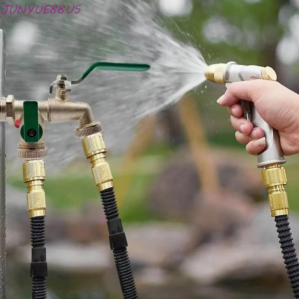 ซักผ้า JUNYUE88US|ก๊อกน้ําทางออก, 1/2 นิ้วทางเข้าสังกะสีอัลลอยด์ก๊อกน้ําวาล์วคู่, สวน บิบค็อก 90 องศ