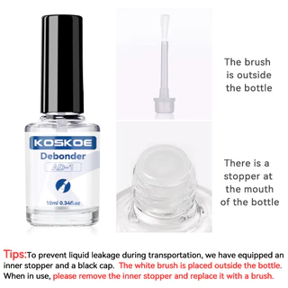 【Local】10ml กาว Debonder เล็บสําหรับลบเล็บปลอม Rhinestone โปร่งใส Fast ละลาย Liquid 10ml
