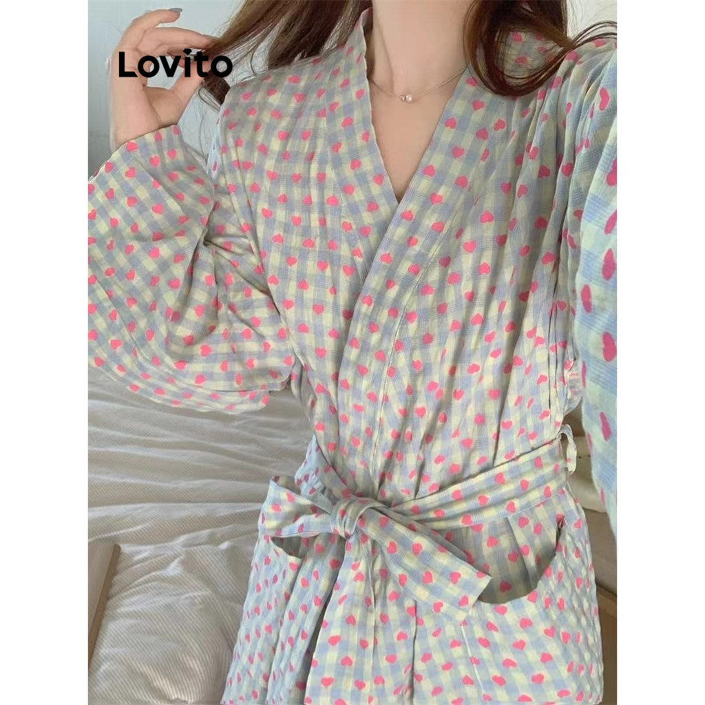 Lovito เสื้อคลุมด้านหน้าสำหรับผู้หญิง LNA75661