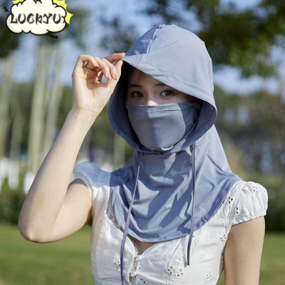 หมวกป้องกันแสงแดดและ UV สวมคอระบายอากาศ แฟชั่นป้องกันรังสี UVA/UVB ฤดูร้อน