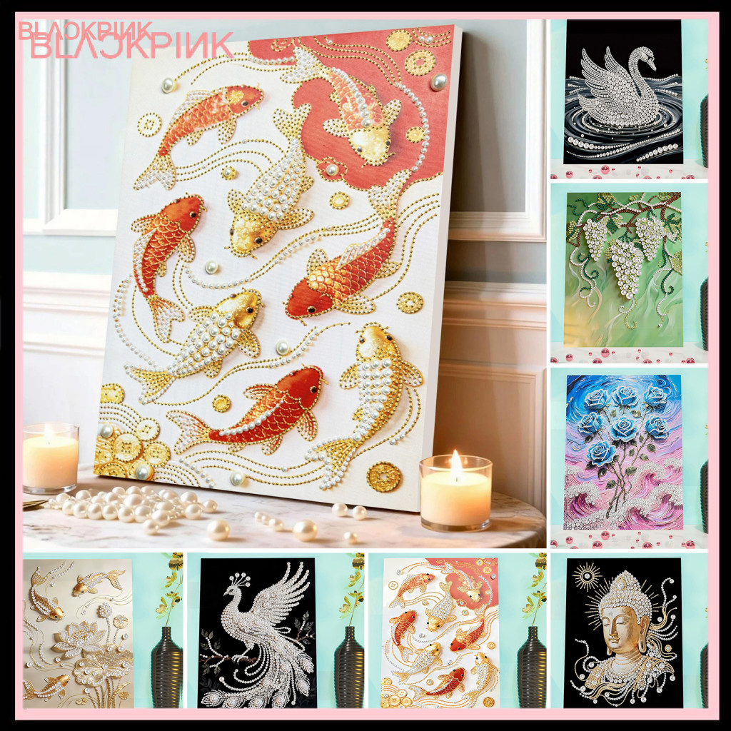 <Sunshine123> 3d Pearl Art Craft Diy 3d Pearl Painting Kit – ลูกปัดพลาสติก Art Craft ชุดสําหรับผู้ให
