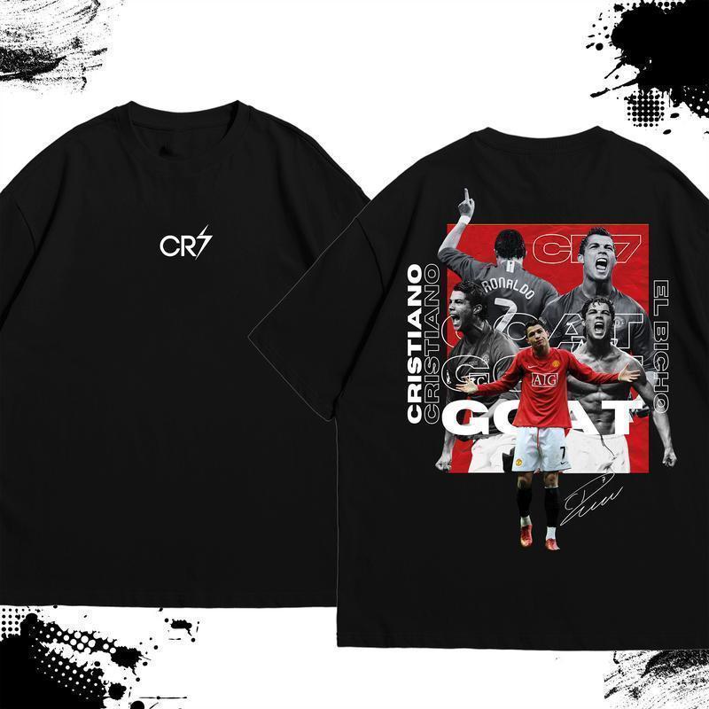 HOTCODแนวโน้มแฟชั่นshirts menซุปเปอร์บิ๊ก S-3XL}เสื้อยืดผู้ชายเท่ๆ เป็นที่นิยมมาก เสื้อยืด CR7 2008 