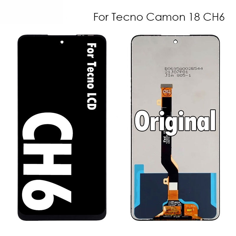 LCD สําหรับ Tecno Camon 18 CH6 CH6n/18P 18P CH7 CH7n Touch Screen Digitizer เปลี่ยน KUYS
