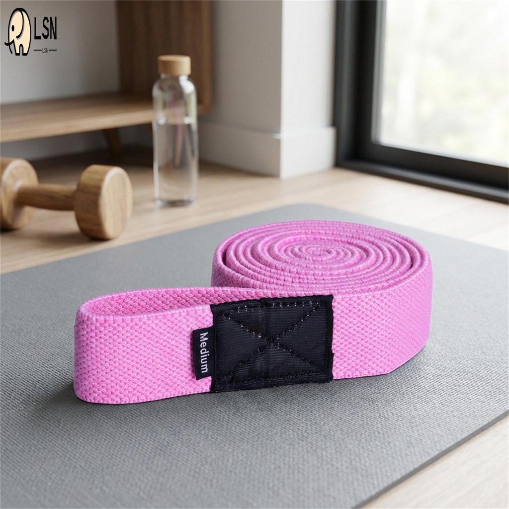 วงต้านทานยางยืดสำหรับโยคะและฟิตเนส ขนาด 208x3.5 cm