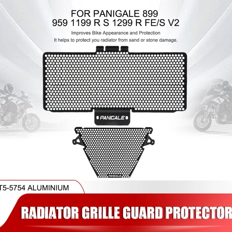 หม้อน้ํา Guard Grille Cover Cooler Protector สําหรับ Ducati Panigale 899 959 1199 RS 1299 R FE/S Pan