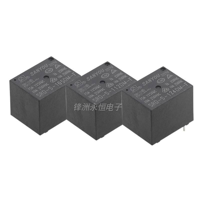 5PCS SRD-S-105 112 124DM 4 Pin 10A Sanyou รีเลย์ SRD-12VDC/05VDC-SL-A
