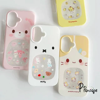 สำหรับ IPhone 11 17 15 XR 16 13 12 14 Pro Max X XS 7 8 16 15 14 Plus เคสวาวว ลายเมโลดี้มิฟฟี่ซินนาม่อนชิวาวาน่ารักฮิต