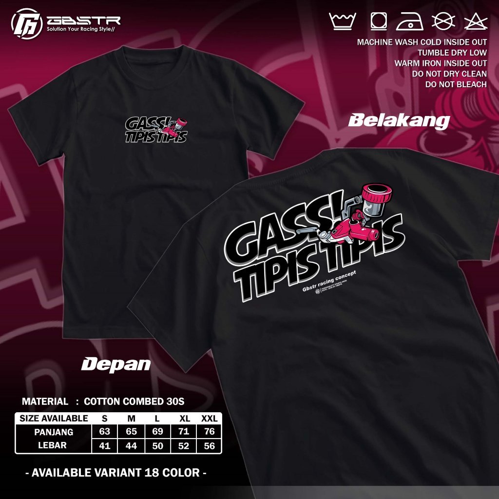 THIN GAS RACING T-SHIRT - เสื้อแข่งลาก 2 จังหวะ 4 จังหวะ I GBSTR A9481