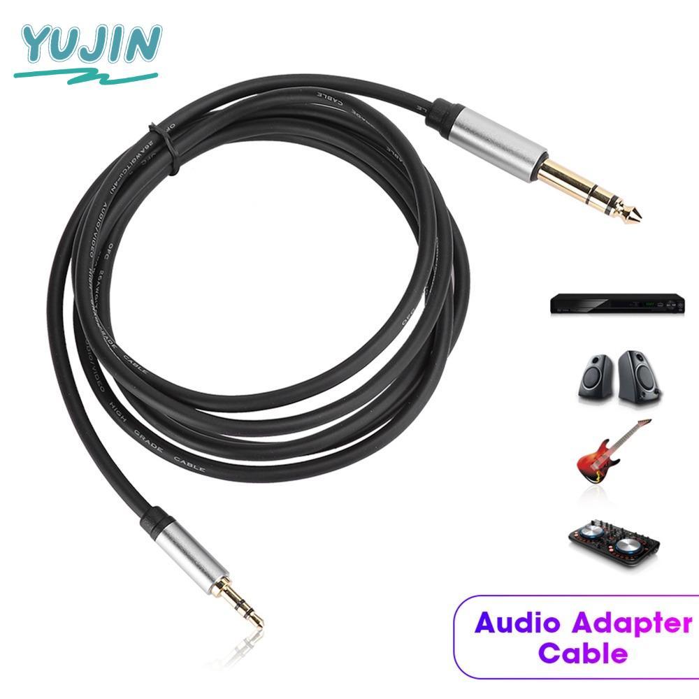สายเครื่องมือ YUJIN, Plug and Play Male to Male 3.5MM to 6.5MM Audio Adapter Cable, Low Loss 1.8m/5.