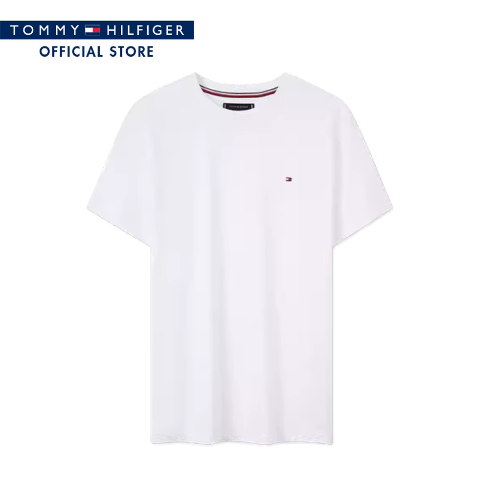 Tommy Hilfiger เสื้อยืด ผู้ชาย รุ่น MW0MW34899 YBR - สีขาว