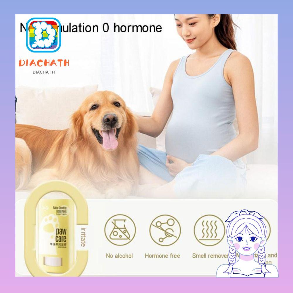 DICHATH Dog Balm, Soother Caring Supplies ครีมสุนัข, Safe Care Winter Pet Foot Wax Pet