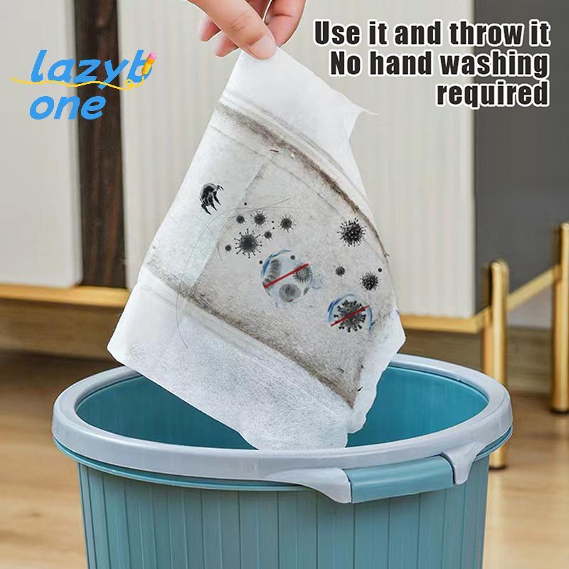 LZ-t] 30/100 ชิ้นกระดาษกําจัดฝุ่นในครัวเรือนทิ้งผ้ากําจัดฝุ่นไฟฟ้าสถิตแผ่นซับกระเบื้องปูพื้นอุปกรณ์ท