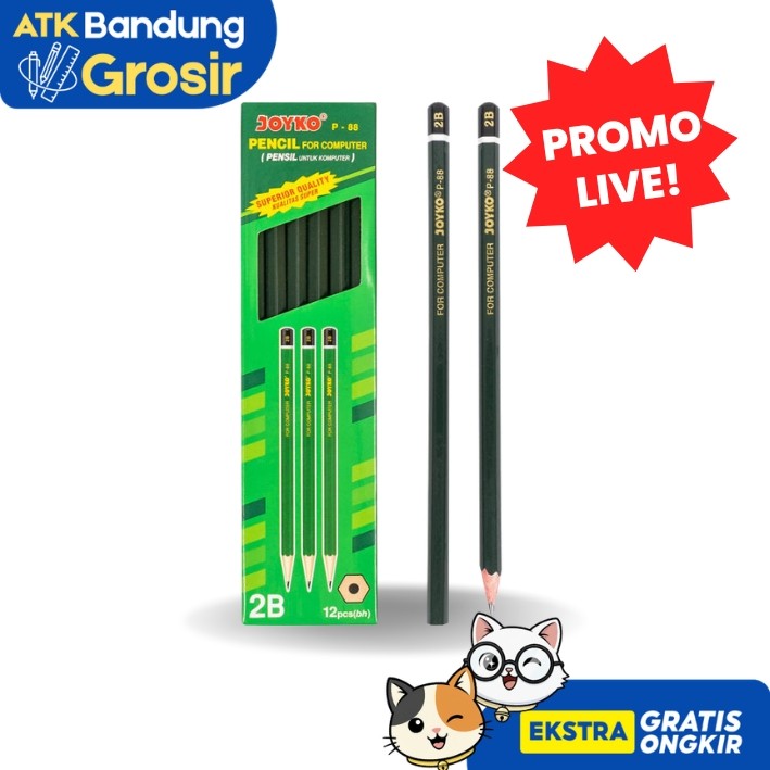 ดินสอ Joyko P-88 2B - กล่อง (12 ชิ้น) LIVE