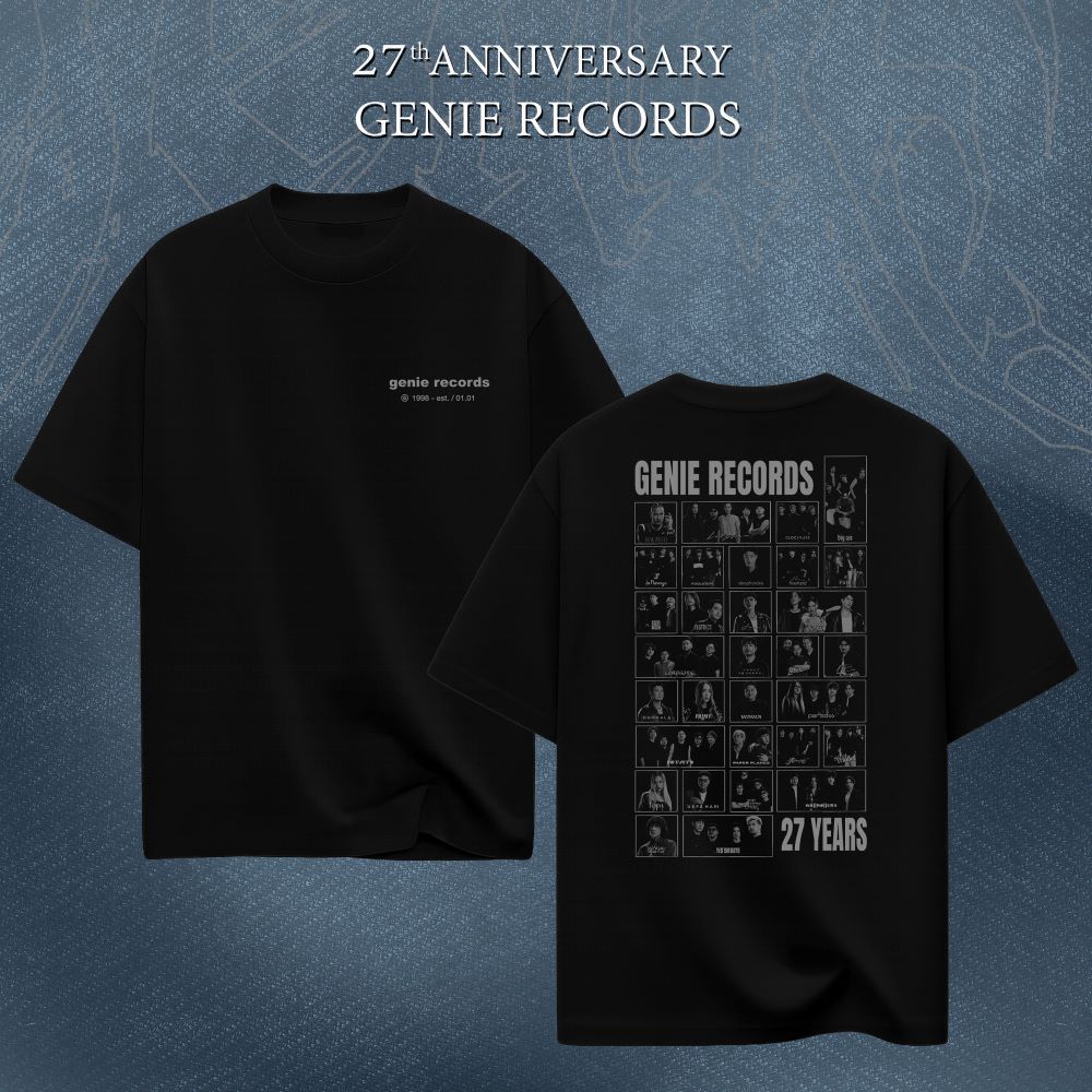 GMM MUSIC : PRE-ORDER Oversized T-SHIRT สีดำ 27th Anniversary Genie Records