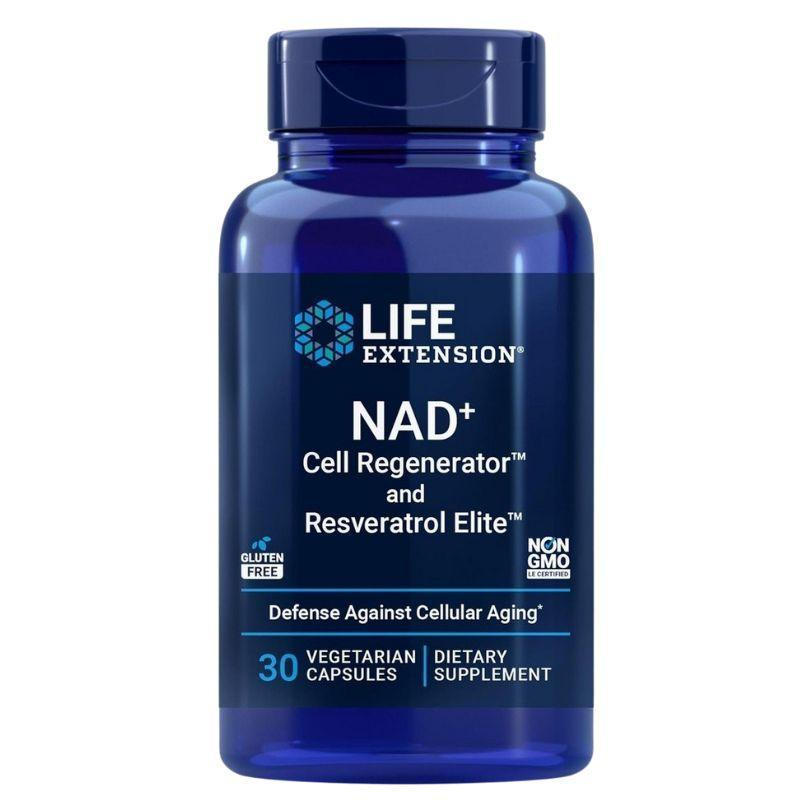 NAD+ 100 มก. 30 แคปซูล ฟื้นฟูเซลล์ ต่อต้านวัย นําเข้าจากอเมริกา Life Extension NAD+ Cell Regenerator