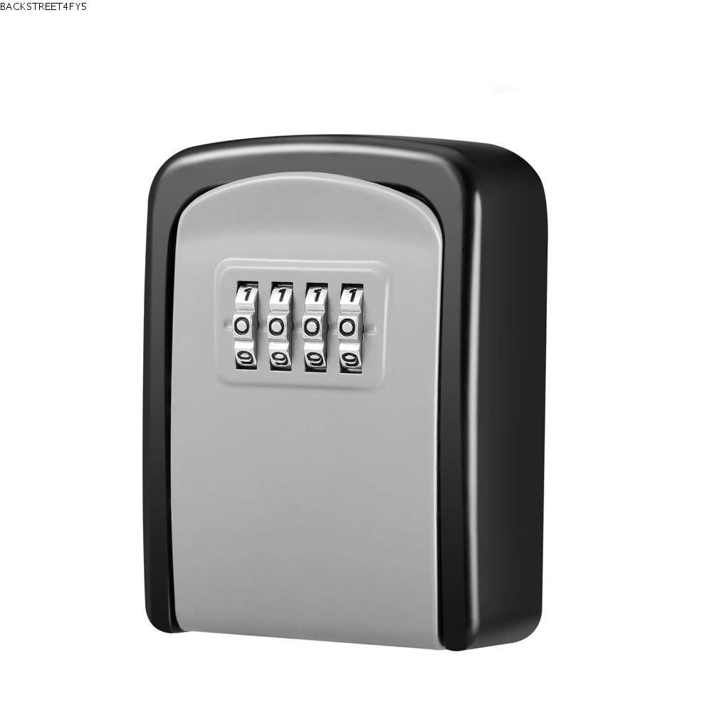 BACKSTAGEEET4FZS Lock Box, Outside 4 Digit Key Lock Box, Combine Durable Hide Security Lock Box Home