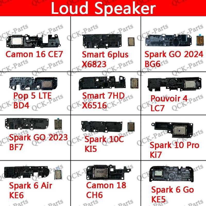 ลําโพงดังสําหรับ Infinix Smart 6 Plus X6823 7 HD X6516 Tecno POP 5 LTE BD4 Spark GO 2023 2024 Camon 
