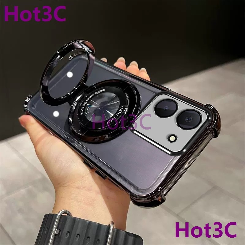 เคส Vivo Y36 / Y27 / Y27S / Y36 5G tpu ที่วางโทรศัพท์กันกระแทกพร้อมฟังก์ชั่นกันลื่น SJZJ เคสโทรศัพท์มือถือ