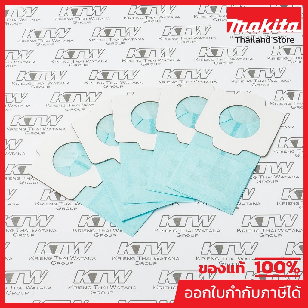 MAKITA มากีต้า MP194566-1 ถุงกระดาษเก็บฝุ่น DCL182(5ใบ) 198745-3 NO.A02 PAPER FILTER (5PCS/SET) FOR 4076D Code 198745-3